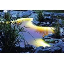 Jazierko s osvetlením, kameňmi a rastlinami