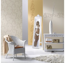 Vliesová tapeta 9431 Decor 3D ornament biela pretierateľná 10,05 x 0,53 m