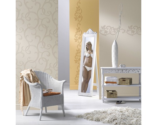 Vliesová tapeta 9431 Decor 3D ornament biela pretierateľná 10,05 x 0,53 m Vliesová tapeta 9431 Decor 3D ornament biela pretierateľná 10,05 x 0,53 m