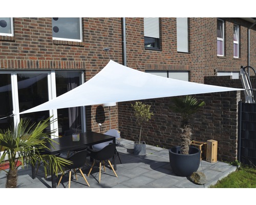 Tieniaca plachta biela HDPE 300x300x300 cm
