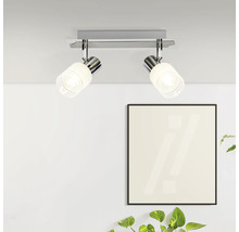 LED bodové svietidlo Brilliant Lea 2x3 W 2x260 lm 3000 K chróm