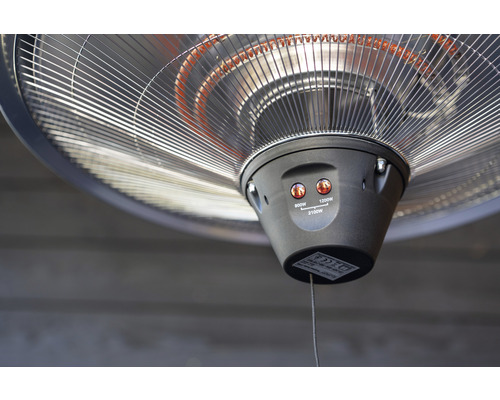 Detailný pohľad na ohrievač s rôznymi úrovňami ohrevu.