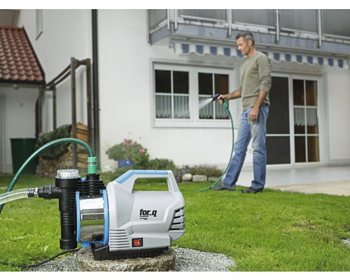 Záhradné čerpadlo For.q používané na zavlažovanie záhrady
