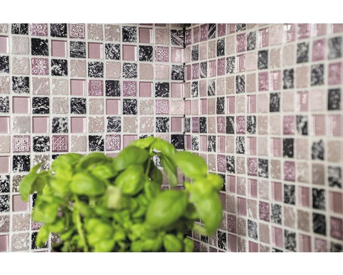 Mozaikové obkladačky so štvorcovými kusmi