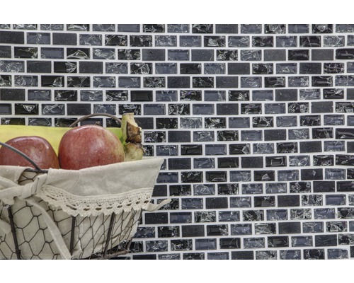 Mozaiková obkladová stena s košíkom ovocia