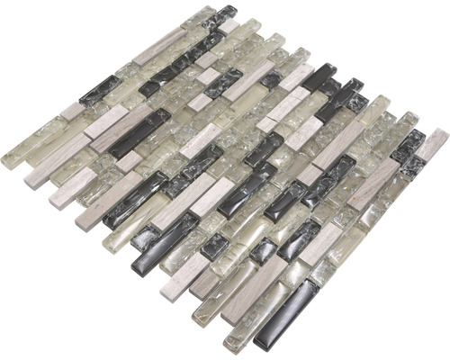 Mozaiková dlaždica zo skla a kameňa