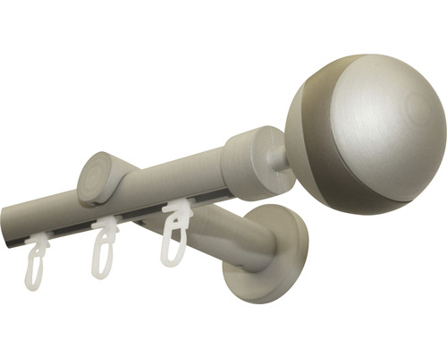 Záclonová tyč s guľovým koncom a záclonové háčiky