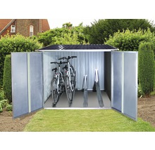 Záhradná skrinka DuraMax 191,6x191,6x142,5 cm pre 4 bicykle antracit-thumb-16