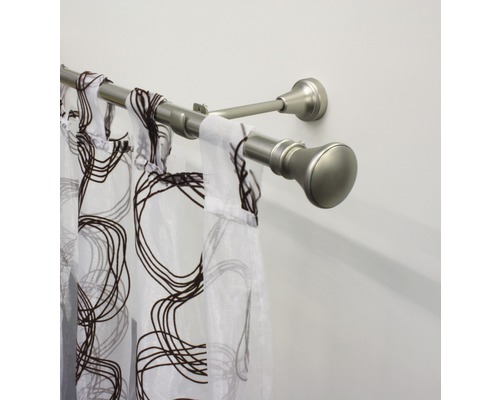 Dvojitá záclonová tyč so závesom