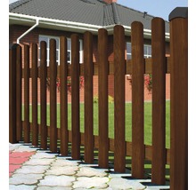 Drevený plot Elba 178x85 cm hnedý-thumb-3