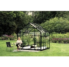 Skleník Vitavia Diana 6700 sklenený 3 mm 264x258 cm čierny