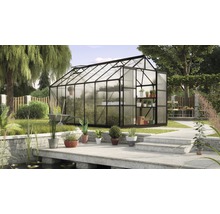 Skleník Vitavia Uranus 11500 polykarbonát 6 mm 257x445 cm čierny vr. základového rámu