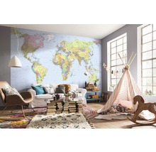 Fototapeta vliesová XXL4-038 World Map 4-dielna 368x248 cm