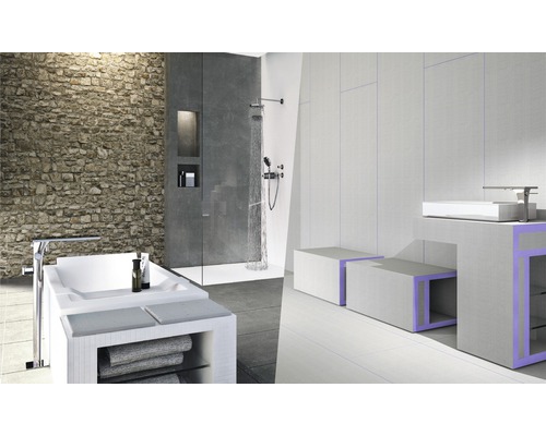 Kúpeľňa s vaňou, sprchou a umývadlovým nábytkom