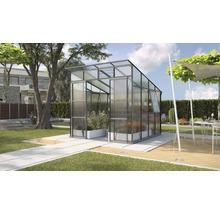 Skleník Vitavia Playa 7600 polykarbonát 6 mm 258x291,6 cm čierny vr. základového rámu