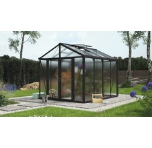 Skleník Vitavia Zeus Comfort 8100 polykarbonát 10 mm 258,4x316,4 cm čierny vr. podlahového rámu