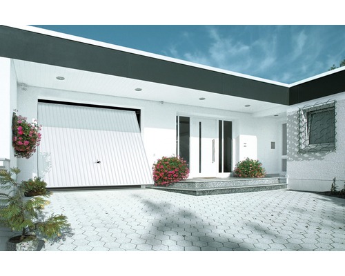 Výklopná garážová brána Ecostar 2500 x 2125 mm, biela, vr. pohonu Liftronic 500-0