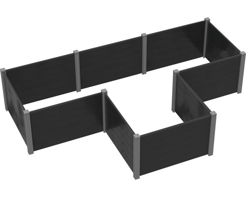 Záhradný záhon z plastu s modulárnou štruktúrou