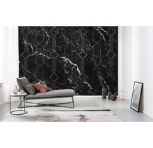 Fototapeta vliesová P040-VD4 Pure Marble Black 4-dielna 400x250 cm