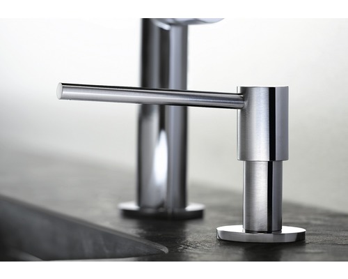 Nerezový dávkovač mydla do kuchyne