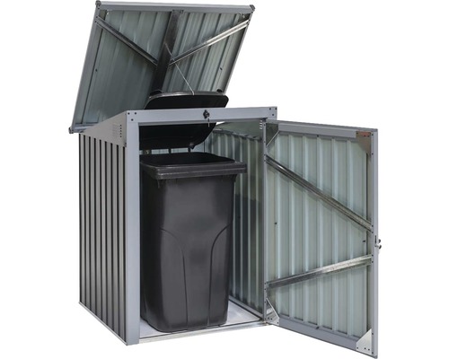 Kontajnerový box s otvoreným vekom a dverami