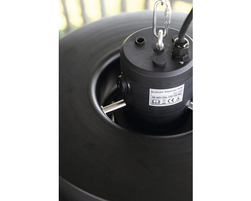 Detail elektrického ohrievača so zavesením