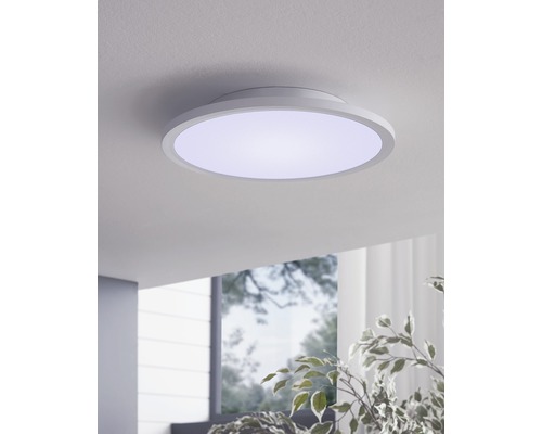 LED stropné svietidlo Eglo Crosslink RGBW CCT 16W 2100lm 2700-6500K biele s diaľkovým ovládaním