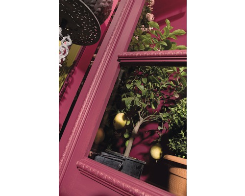 Dekoratívna izba s citrónovníkom v kvetináči a ozdobnými lištami