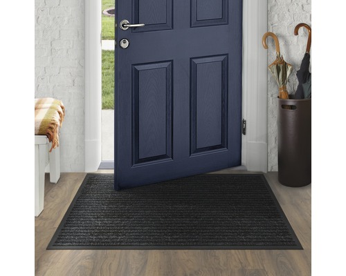 Vstupný priestor s rohožkou, dverami a šatňou