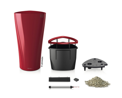 Lechuza Classico 43 kompletná sada s kvetináčom, vnútornou nádobou, zeminovým substrátom a ukazovateľom hladiny vody