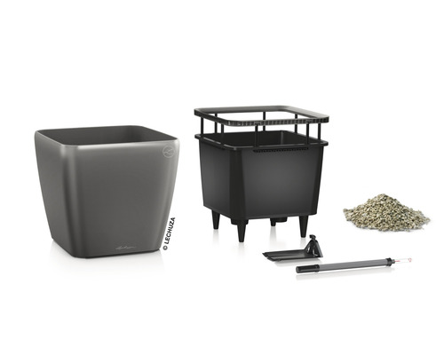 Súprava kvetináčov s vložkou, substrátom, ukazovateľom hladiny vody a príslušenstvom