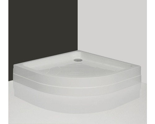 Biela rohová sprchová vanička