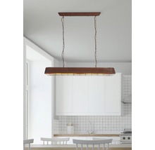 Luster Brilliant Alvera E27 4x60 W 115 cm farba hrdze