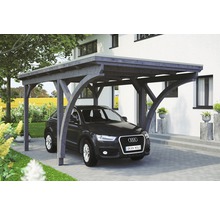 Prístrešok na auto Konsta 304x500 cm bridlicovo sivý vr. alu plechu a 2 oblúkov