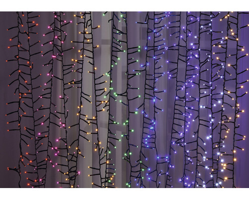 Dekoratívna svetelná reťaz s rôznymi farbami pre interiér