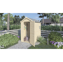 Drevený záhradný domček Alopex Medium prírodný 120x180 cm-thumb-0