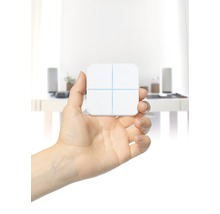 Bezdrôtový nástenný spínač Aeotec WallMote Quad so 4 tlačidlami vhodný pre ovládanie zariadenia a funkcie posuvníka scén AEOEZW130 - kompatibilný so SMART HOME by hornbach-thumb-4
