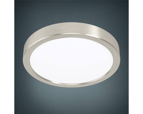 LED stropné svietidlo Eglo 78673 Fueva 16 W 1800 lm 4000 K Ø 22,5 cm matný nikel Okrúhle stropné svietidlo z kovu