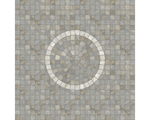 Štvorcové mozaikové dlaždice s kruhovým vzorom