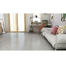 Samolepiaca vinylová podlaha sivá Oman dlaždica 60 x 30 cm balenie 12 ks