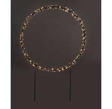 Kruhové LED záhradné svietidlo so zemným hrotom