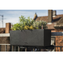 Samozavlažovací kvetináč Lechuza Balconera Stone 50 x 19 cm grafitový