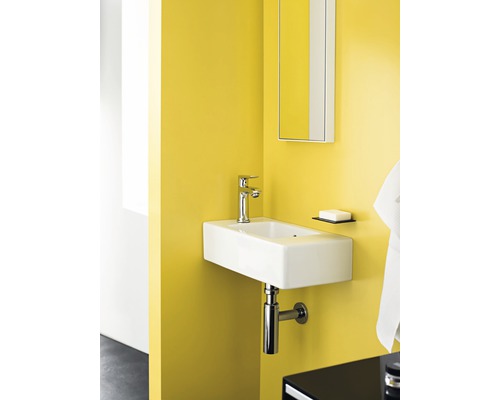 Kúpeľňové umývadlo s batériou, sifónom a zrkadlom