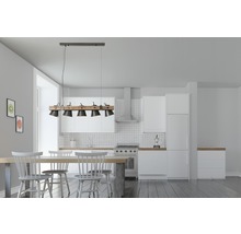 Luster Brilliant DECCA E27 5x10W hnedo/čierny