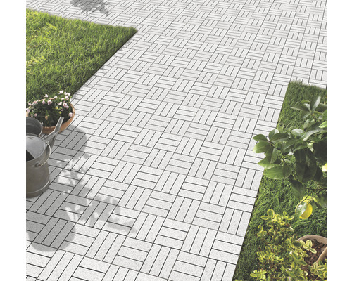 Položený terasový systém s rastlinami