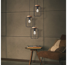 Luster Brilliant Tosh 3xE27 40 W hnedo/čierny