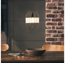Luster Brilliant Slope E27 40 W čierny/prírodný