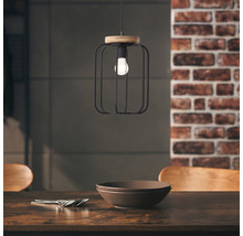 Luster Brilliant Tosh E27 40 W čierno/hnedý