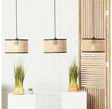 Luster Brilliant Wiley 3xE27 40 W čierno/hnedý
