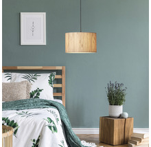 Luster Brilliant Wimea E27 60 W čierno/prírodný